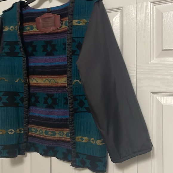 Vintage Woolrich Jacket M Saddle Blanket Interior Liner Aztec Wool 90s USA - Picture 4 of 9